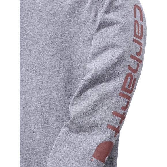 Carhartt Workwear Logo Sleeve Long-Sleeve T-Shirt - Ladies XS Preowned * ws205 - Picture 3 of 11